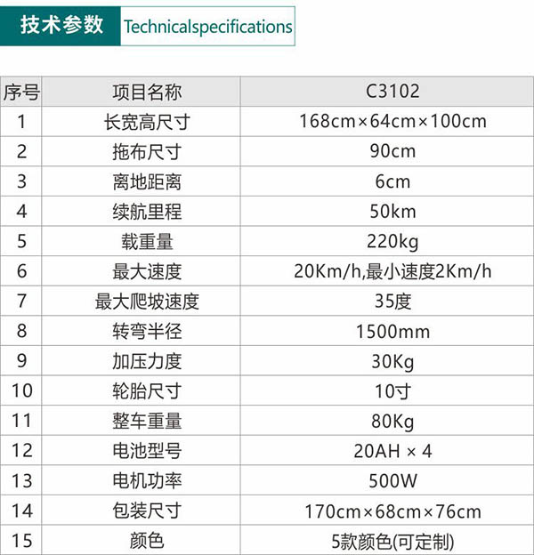 电动昌都尘推车C3102